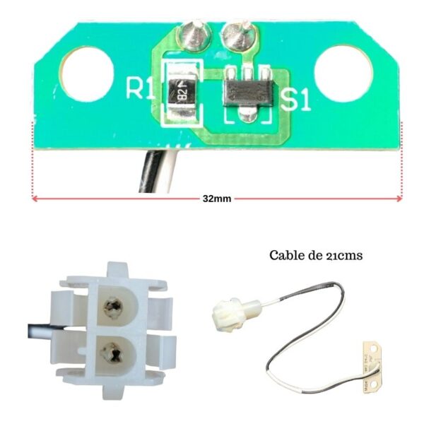 Sensor hall lavadora mabe y centrales - Imagen 2