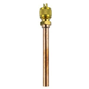 Valvula de carga o gusanillo de 1/4 para refrigeracion