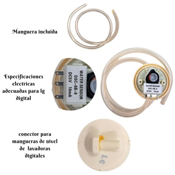 caracteristicas de presostato generico lavadora lg