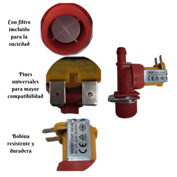 Valvula de entrada de agua mabe - Imagen 3