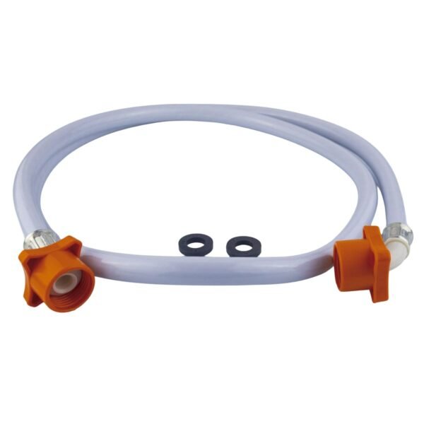 Manguera racor naranja entrada de agua universal para lavadoras - Imagen 4