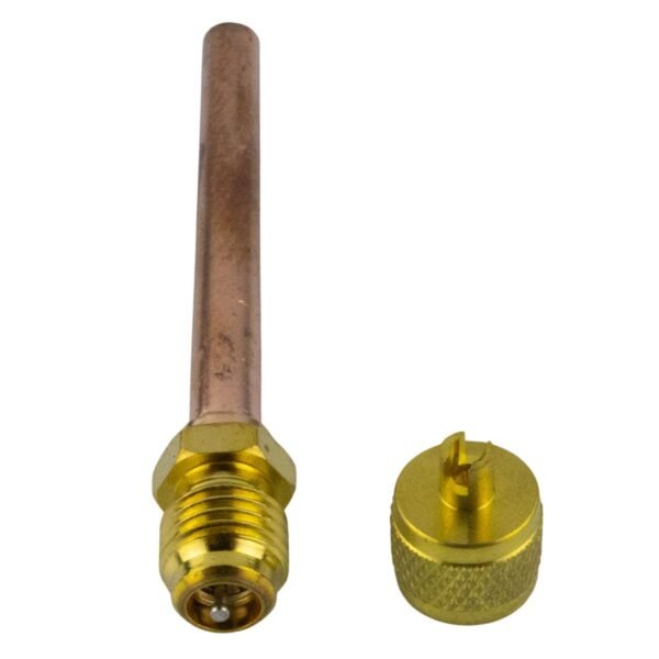 Valvula de carga o gusanillo de 1/4 para refrigeracion