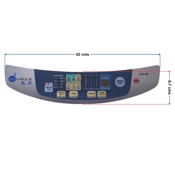 Calcomania lavadora Haceb advance 25 y lav25 - Imagen 2