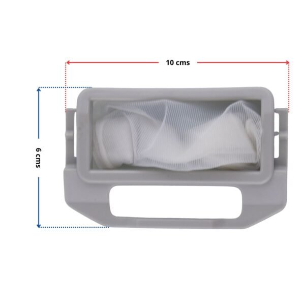 Filtro atrapamotas mochila mediano lavadora Haceb y Daewoo - Imagen 2