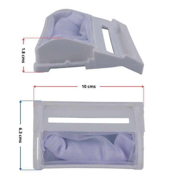 Filtro atrapamotas mochila grande lavadora LG - Imagen 2