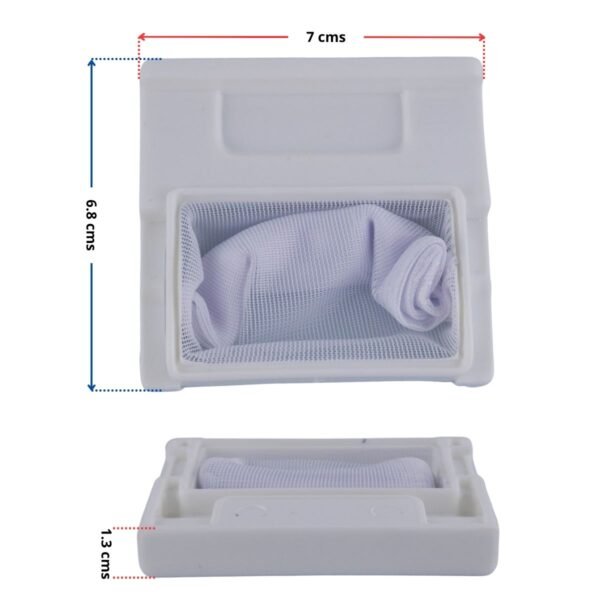 Filtro atrapamotas mochila pequeño lavadoras LG - Imagen 2