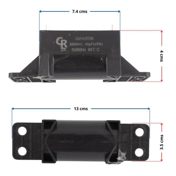 Capacitor de 45uf para lavadora Samsung - Imagen 2