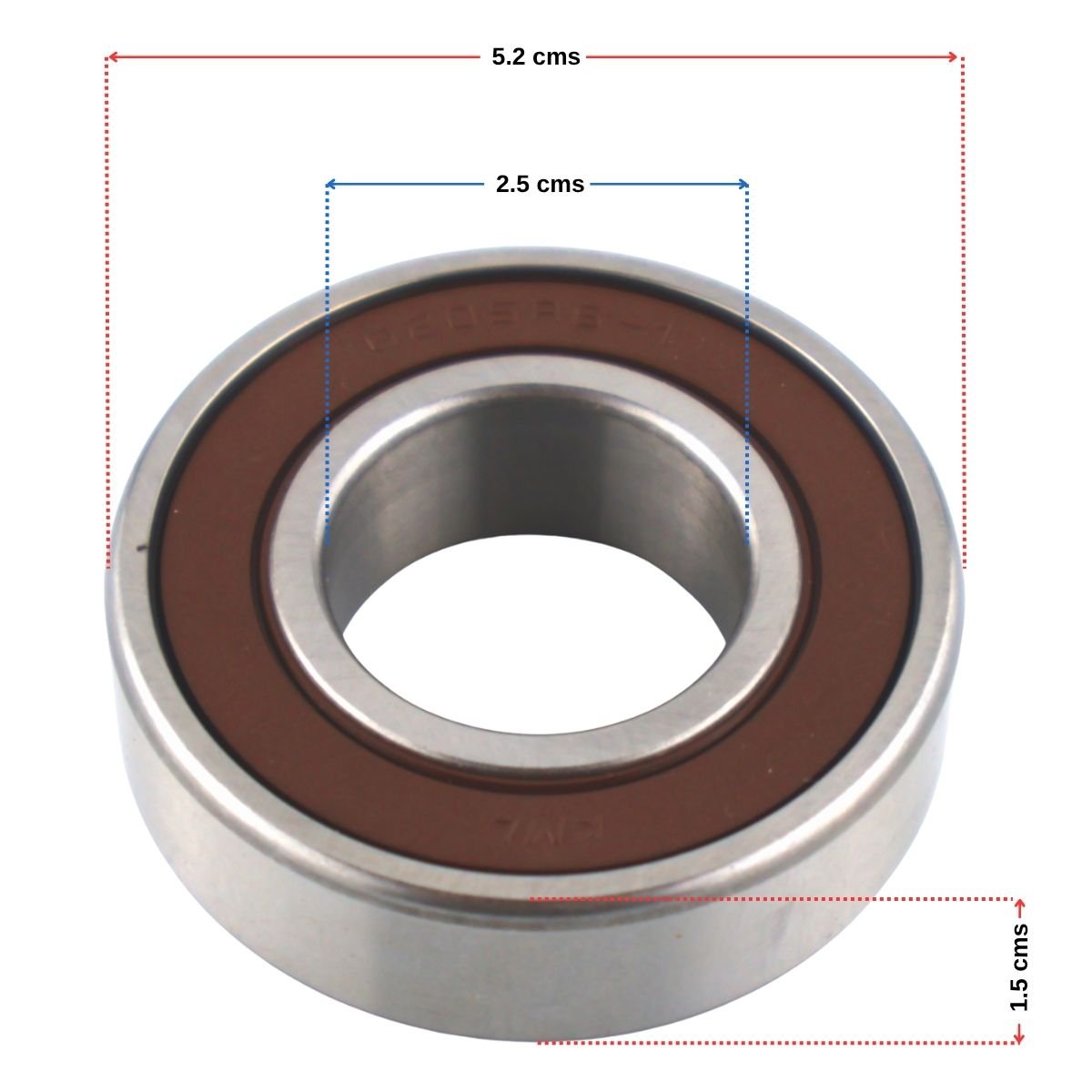 Balinera o rodamiento 6205 para transmision lavadora Centrales Olimpia 2 Balinera o rodamiento 6205 para transmision lavadora Centrales Olimpia - Imagen 2