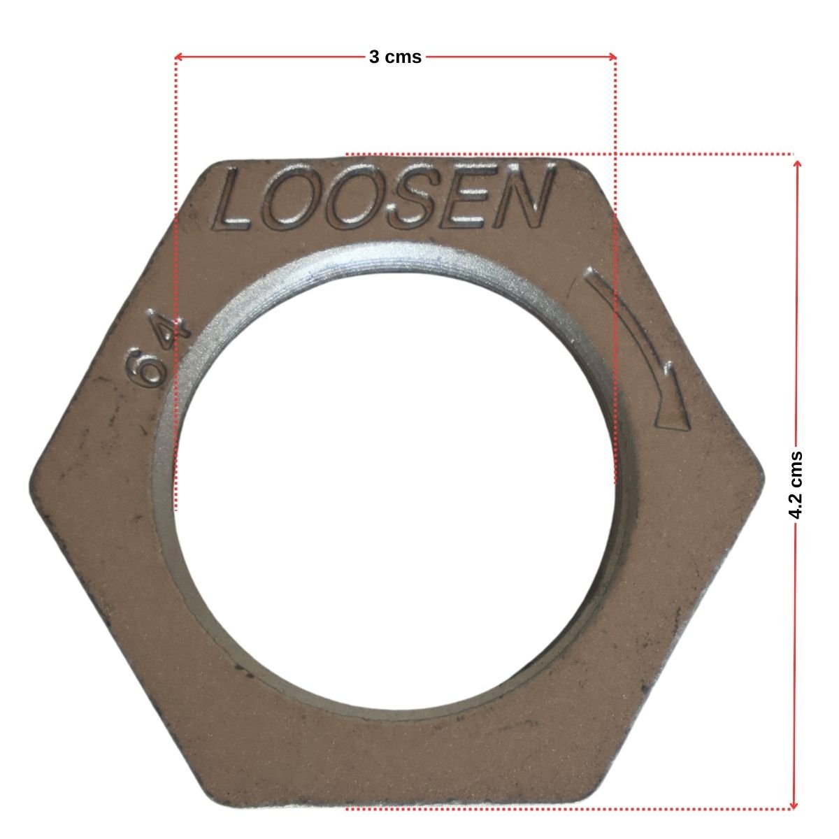 Tuerca central rosca ordinaria lavadora Centrales Olimpia 2 Tuerca central rosca ordinaria lavadora Centrales Olimpia - Imagen 2
