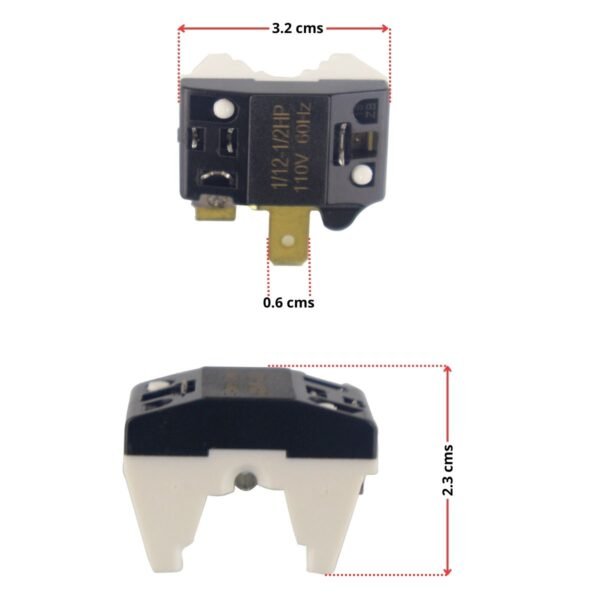 Termico ptc para compresores de nevera de 1/12 a 1/2 hp - Imagen 2