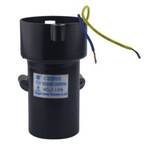 Capacitor tipo botella 40uf para lavadoras Electrolux Mabe Challenger Whirlpool