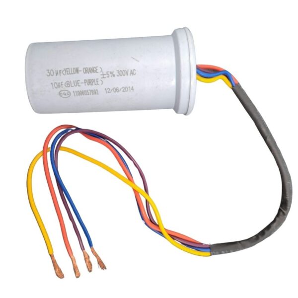 Capacitor lavadora 2 tinas 10uf-30uf