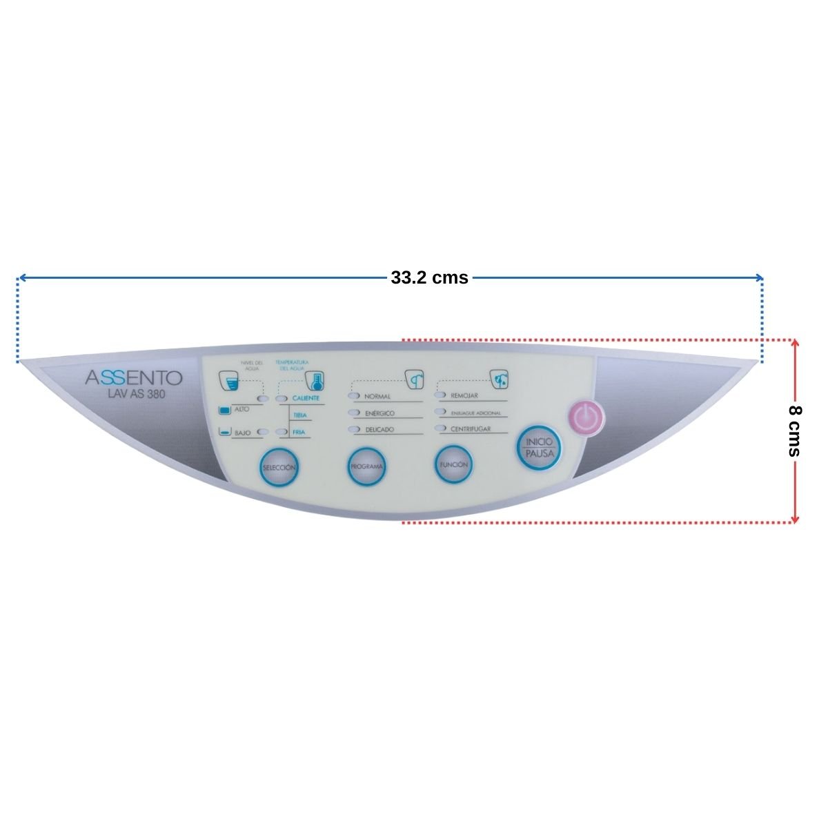 Calcomania lavadora Haceb assento LAV AS 380 2 Calcomania lavadora Haceb assento LAV AS 380 - Imagen 2