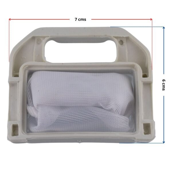 Filtro atrapamotas  pequeño mochila lavadora Haceb y Daewoo - Imagen 2