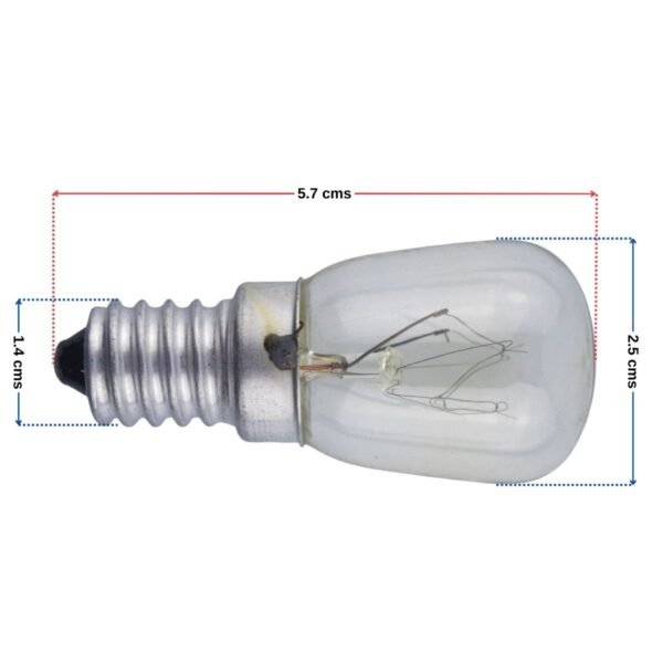 Bombillo rosca E14 15 watts para neveras - Imagen 2