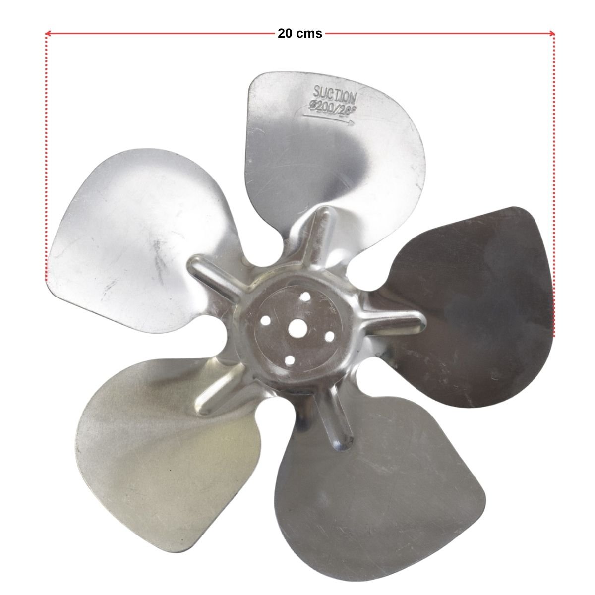 Aspa metálica 8 pulgadas para ventilador de condensador 2 Aspa metálica 8 pulgadas para ventilador de condensador - Imagen 2