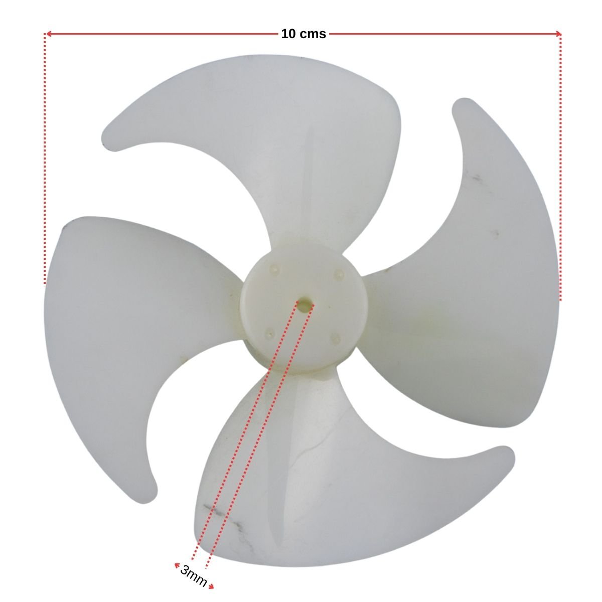 Aspa plastica 10cms ventilador neveras no-frost 2 Aspa plastica 10cms ventilador neveras no-frost - Imagen 2