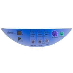 Calcomania fuzzy azul reloj al centro lavadora Samsung