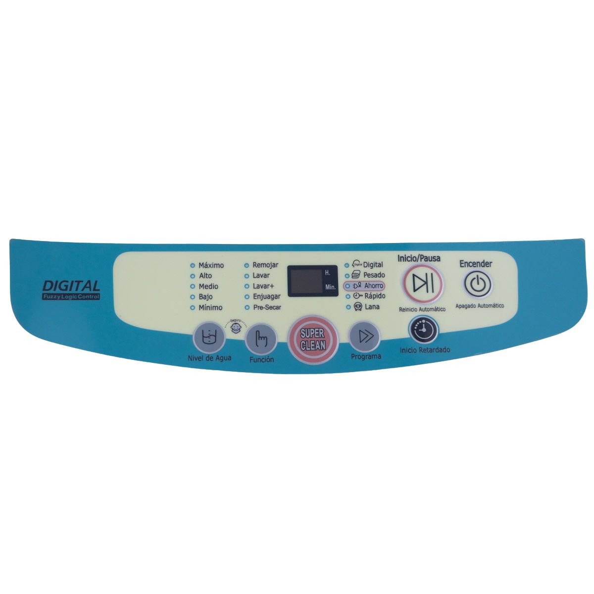 Calcomania boton super clean fuzzy lavadora Samsung 1 Calcomania boton super clean fuzzy lavadora Samsung