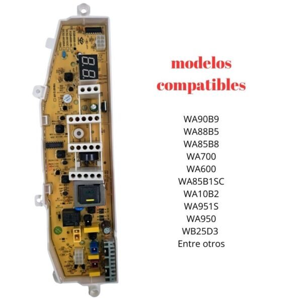 Modelos de compatibilidad de tarjeta lavadora samsung reloj al lado