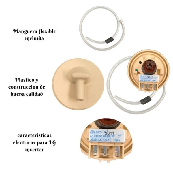 caracteristicas de presostato lg inverter