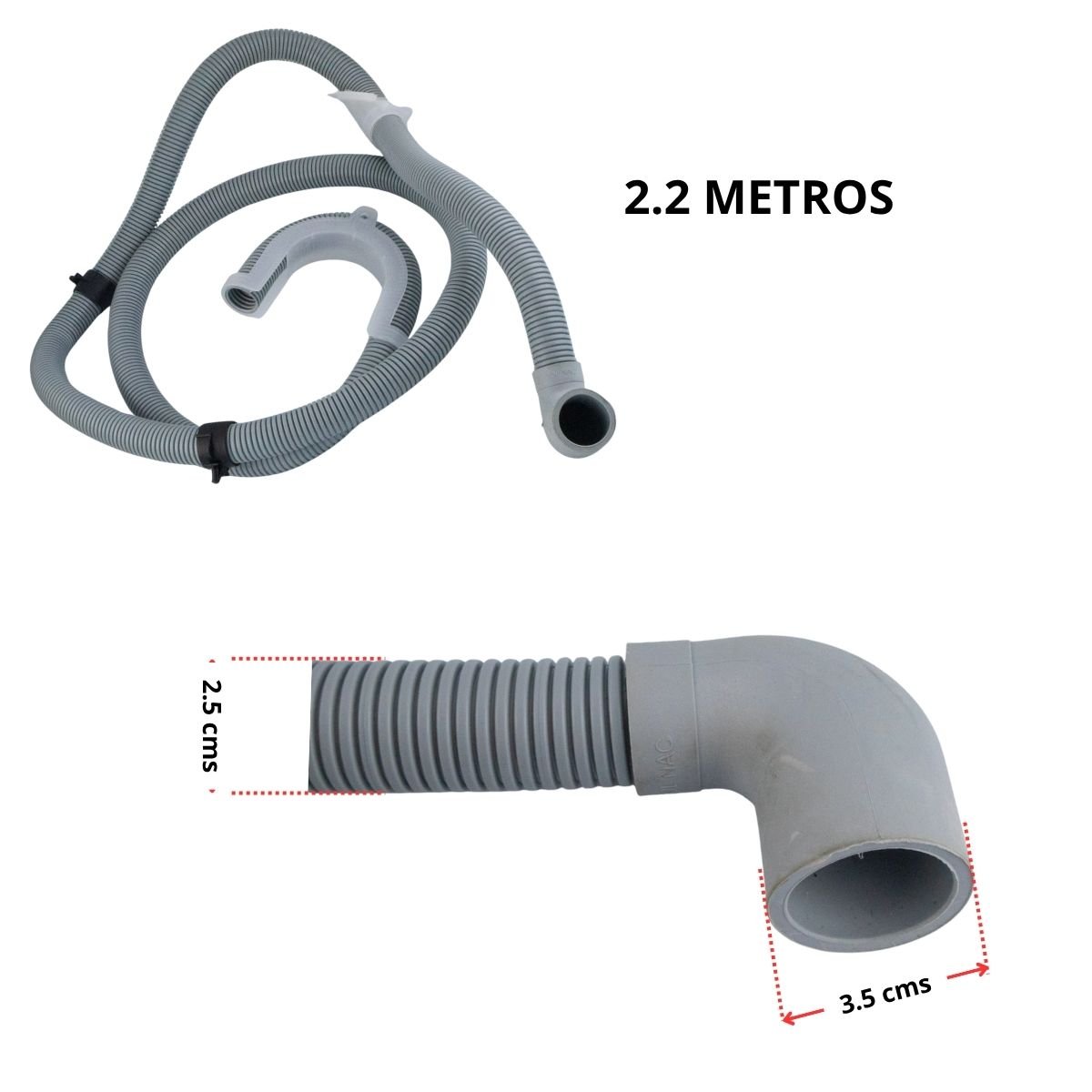 Manguera de desague lavadora Haceb y Whirlpool original 2 Manguera de desague lavadora Haceb y Whirlpool original - Imagen 2