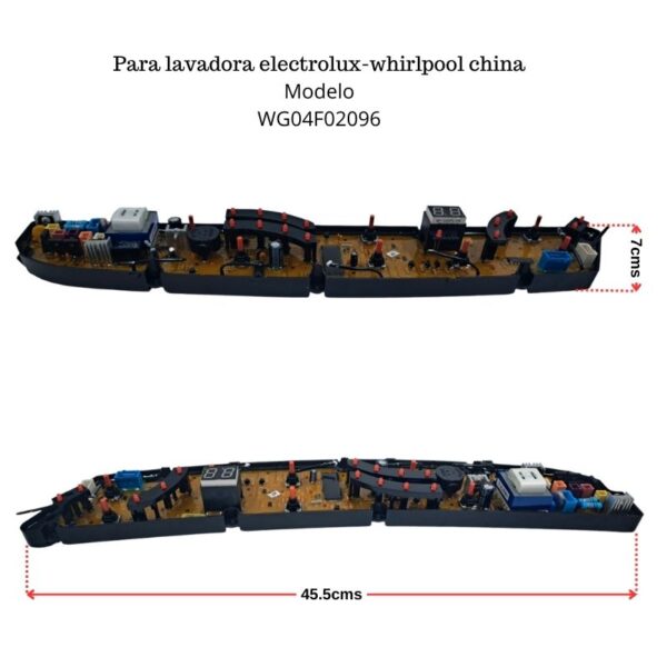Medidas de tarjeta para lavadora mabe digital