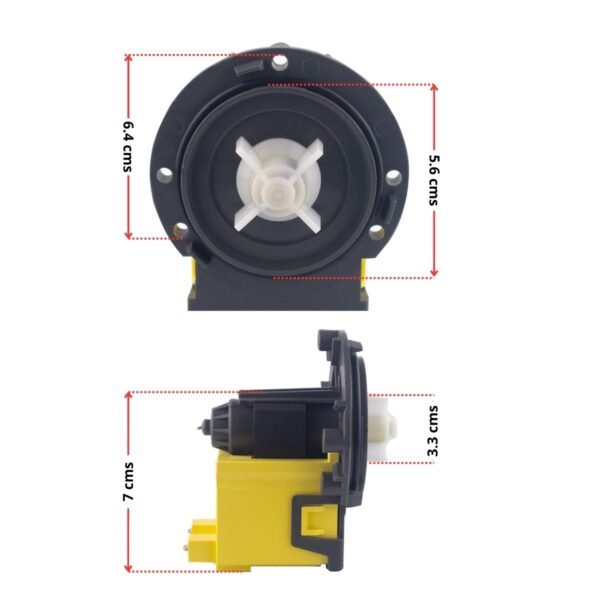 Bomba de drenaje emicol  para lavadoras digitales 34 Watts - Imagen 2