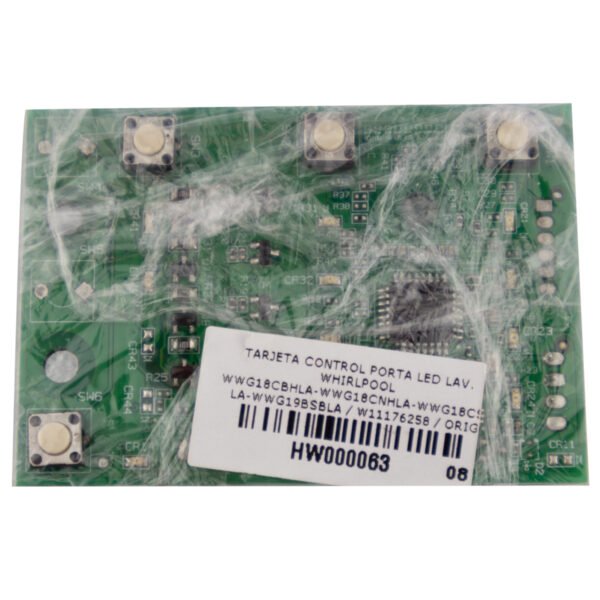 Tarjeta control portaled 4 pulsadores lavadora Whirlpool original - Imagen 3