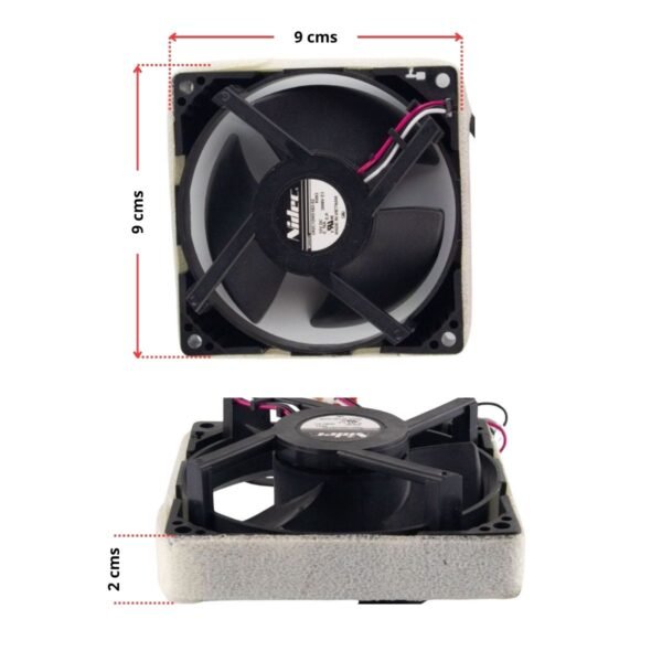 Ventilador cuadrado 12 voltios neveras Samsung - Imagen 2