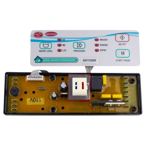 Tarjeta control panel amarilla universal para lavadoras - Imagen 4