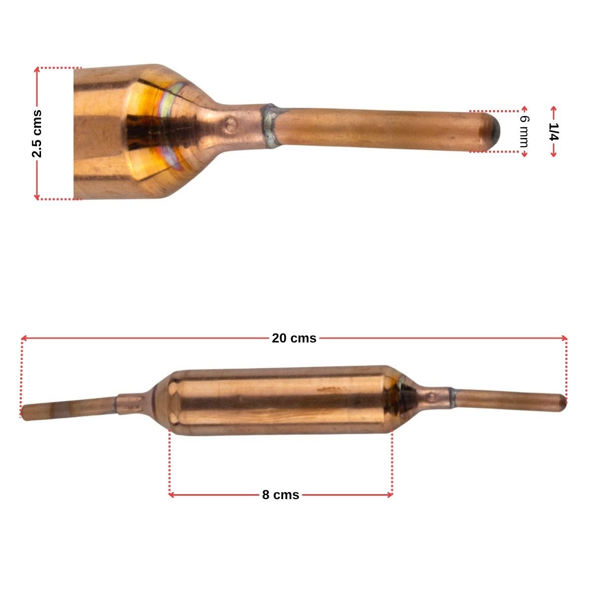 Filtro secador soldable 25 gramos para refrigeracion 2 Filtro secador soldable 25 gramos para refrigeracion - Imagen 2