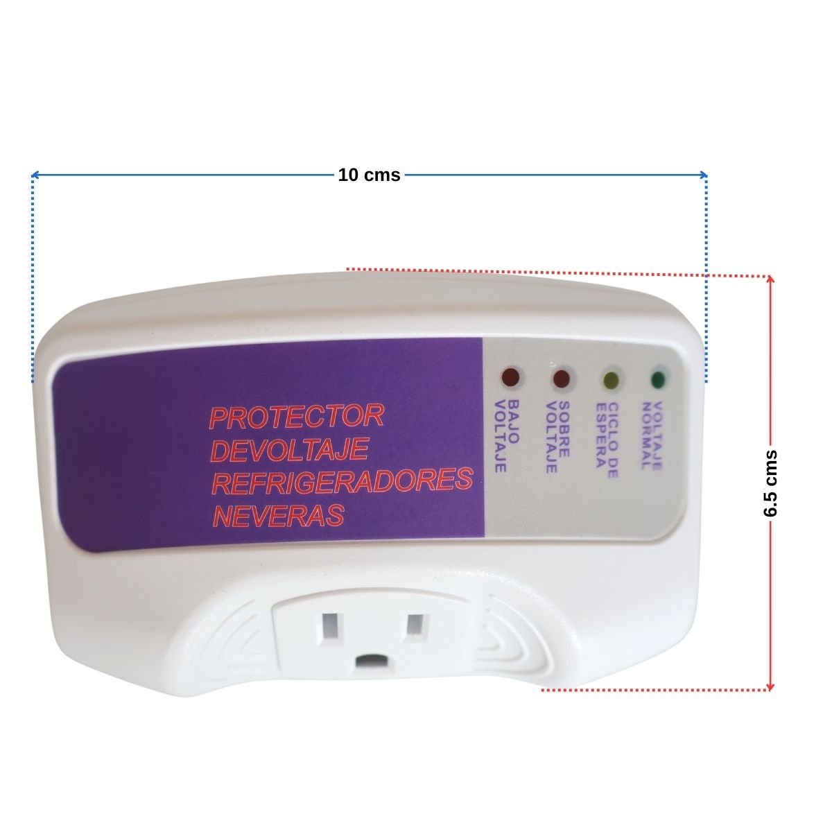 Supresor de picos protector de voltaje para lavadoras y neveras 12A 2 Supresor de picos protector de voltaje para lavadoras y neveras 12A - Imagen 2