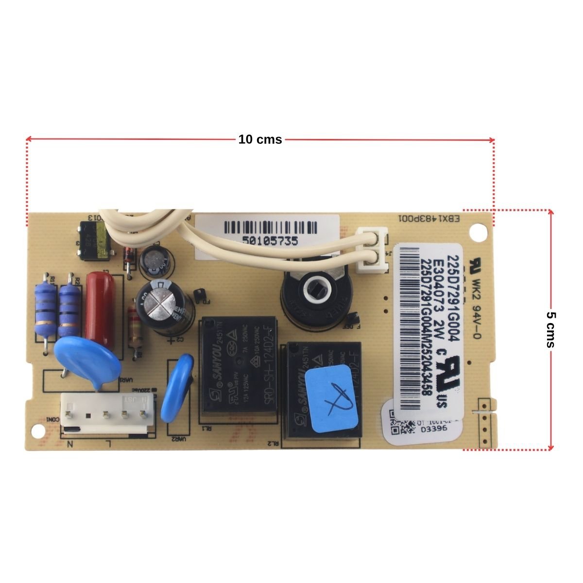 Tarjeta control panel nevera mabe centrales 225D7291G004 Original 2 Tarjeta control panel nevera mabe centrales 225D7291G004 Original - Imagen 2